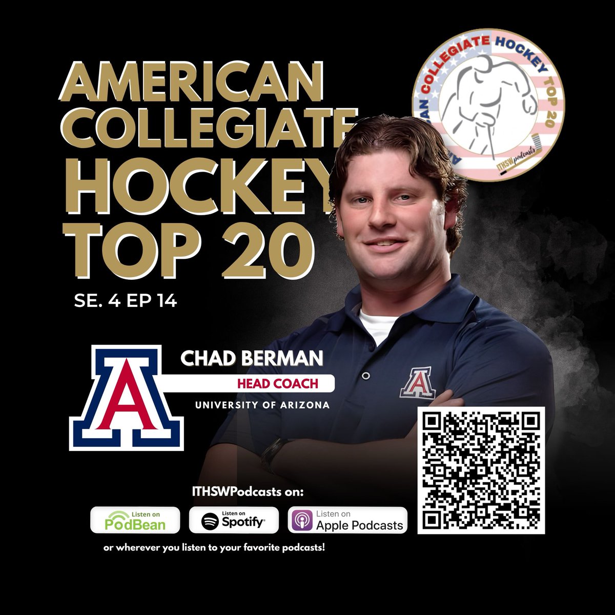 🌵🏒Teri Strande🌵🏒 (@ithockeyswtwo) on Twitter photo American Collegiate Hockey Top 20 Se 4 Ep 14 Oct 7, 2025
Tonight we talk with <a href="/UAWildcatHockey/">UAZ Wildcat Hockey</a> Head Coach Chad Berman! Plus we discuss hot starts of several ACHA M1 teams! #ITHSWpodcasts
podcasts.apple.com/us/podcast/ame… American Collegiate Hockey Top 20 Se 4 Ep 14 Oct 7, 2025
Tonight we talk with <a href="/UAWildcatHockey/">UAZ Wildcat Hockey</a> Head Coach Chad Berman! Plus we discuss hot starts of several ACHA M1 teams! #ITHSWpodcasts
podcasts.apple.com/us/podcast/ame…