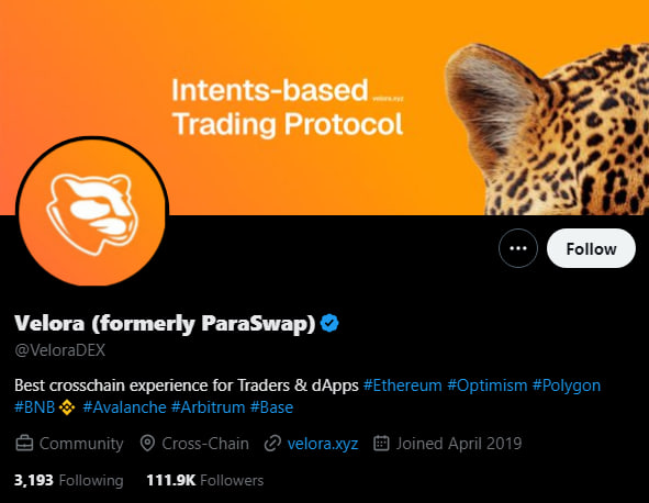 Redefine your financial future with our blockchain ecosystem. Secure early participation, enjoy exclusive investor rewards, and contribute to building the next era of decentralized finance. 

<a href="/VeloraDEX/">Velora (formerly ParaSwap)</a>