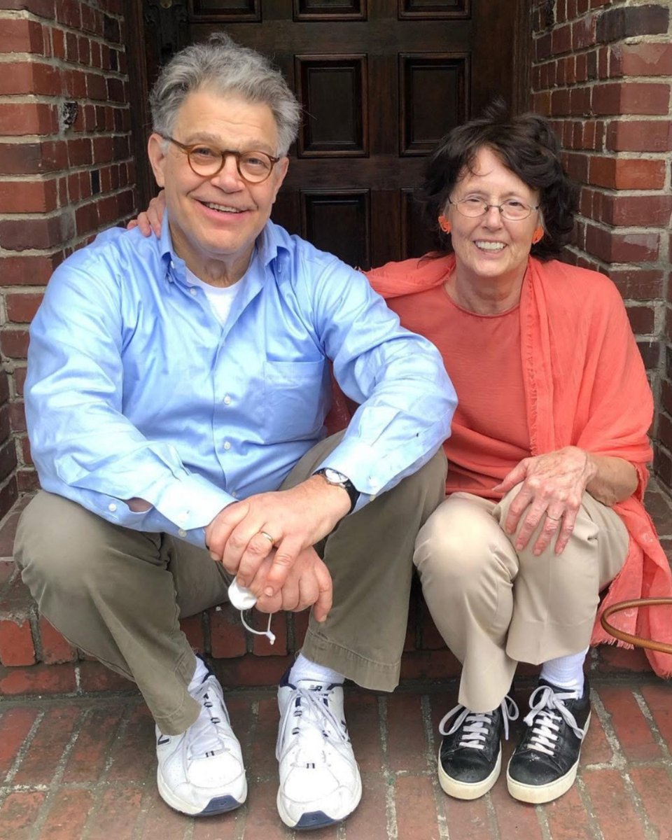 alfranken's tweet image. Happy birthday to my 74 year old bride, Franni! We met freshman year of college and have had a great life together - two kids, four grandchildren, couldn’t be happier!!