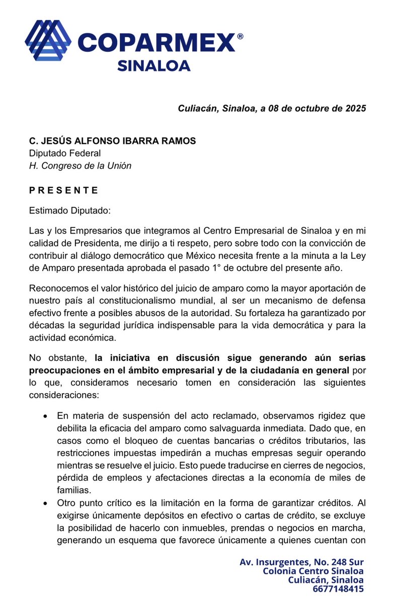Coparmex Sinaloa tweet media