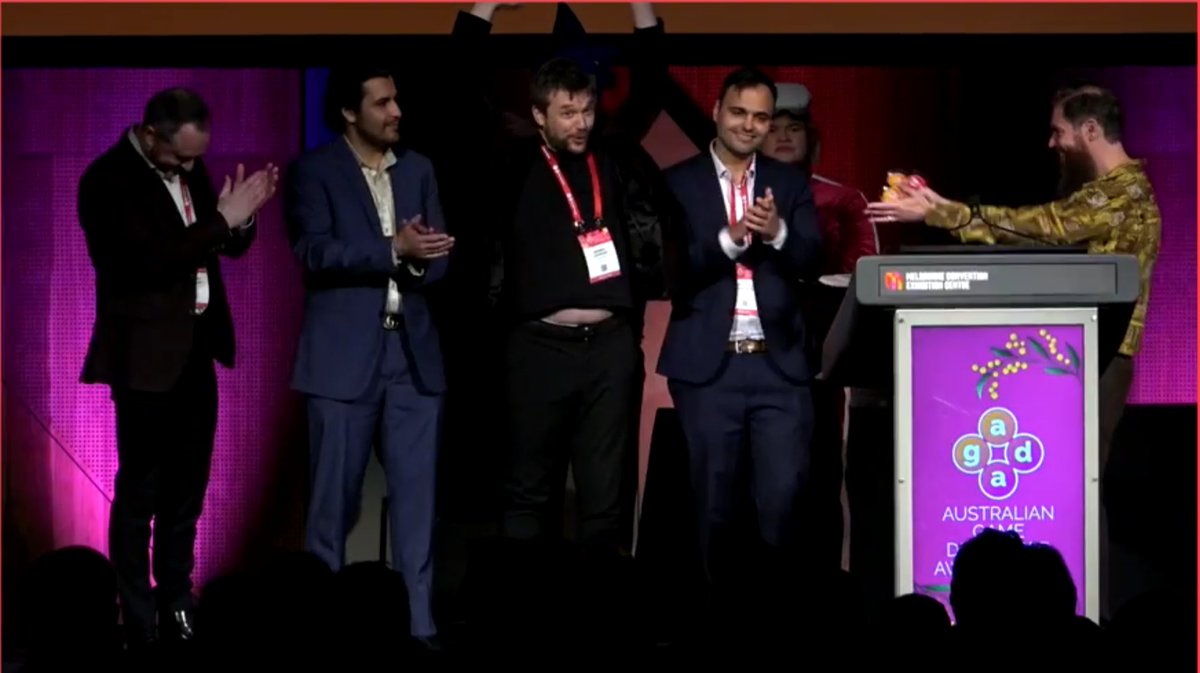 The Drifter won game of the year at the AGDA's HELL YEAH