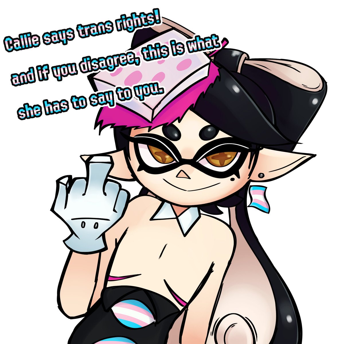 Our love is stronger than your hate. We will continue to exist. And unlike you, we can actually draw.