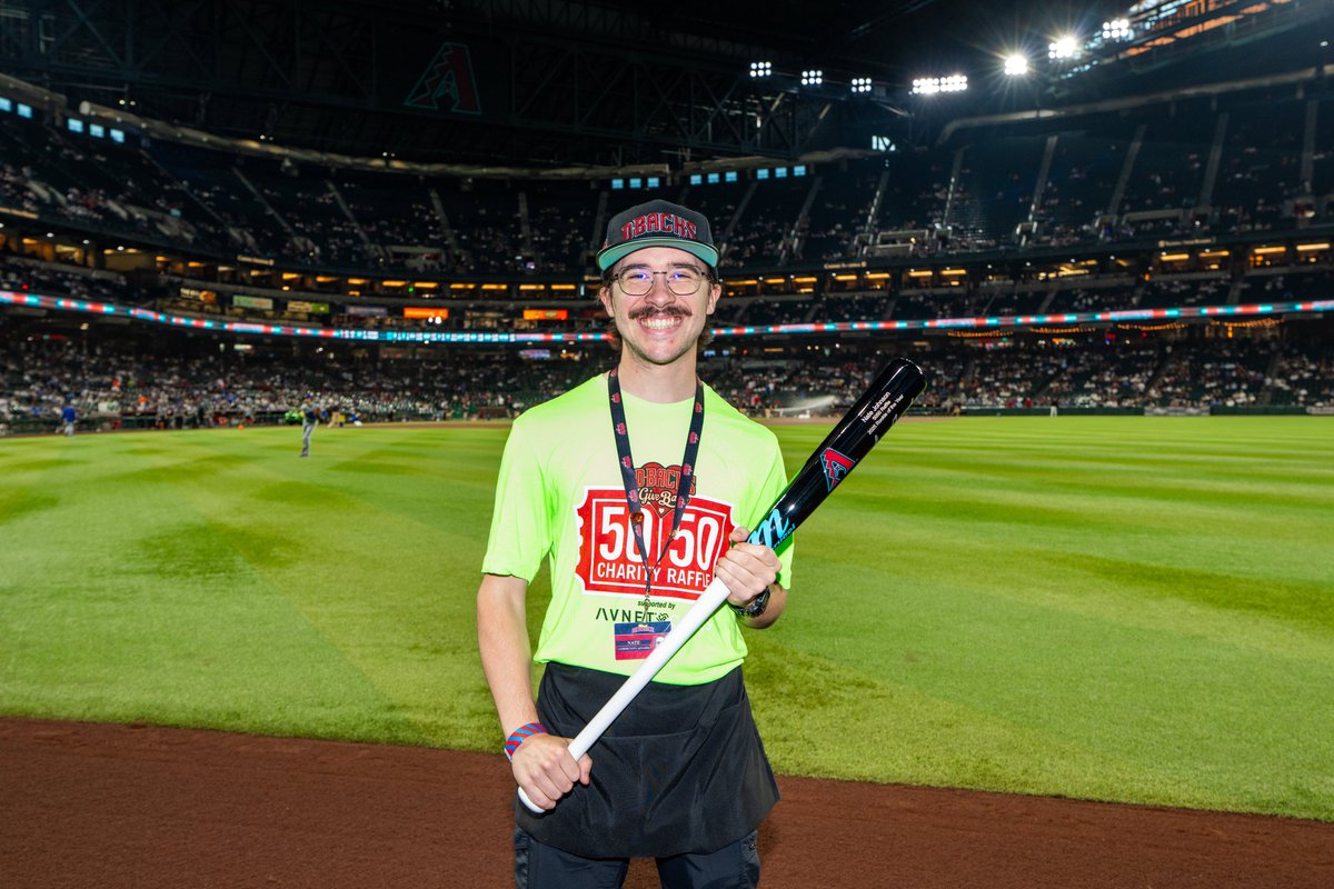 njjohnson19's tweet photo. Even though the season has sadly come to an end, I'm still grateful to have been honored as the @Dbacks 50/50 Raffle Rookie of the Year for the 2025 season!

Working with @DbacksGiveBack to raise funds for our initiatives while coming to the ballpark everyday was life changing! 

(Shoutout to Shohei Ohtani for the photobomb!)
