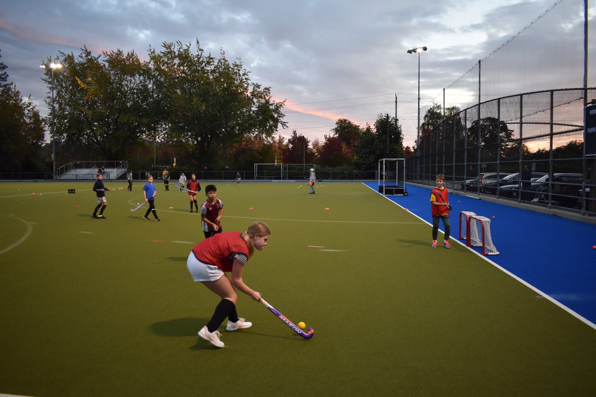 Lastnight our Fall 5's had a little rain, a lot of hockey, and a rainbow to cap it off! 🌈🏑 #WVFHC #Fall5s