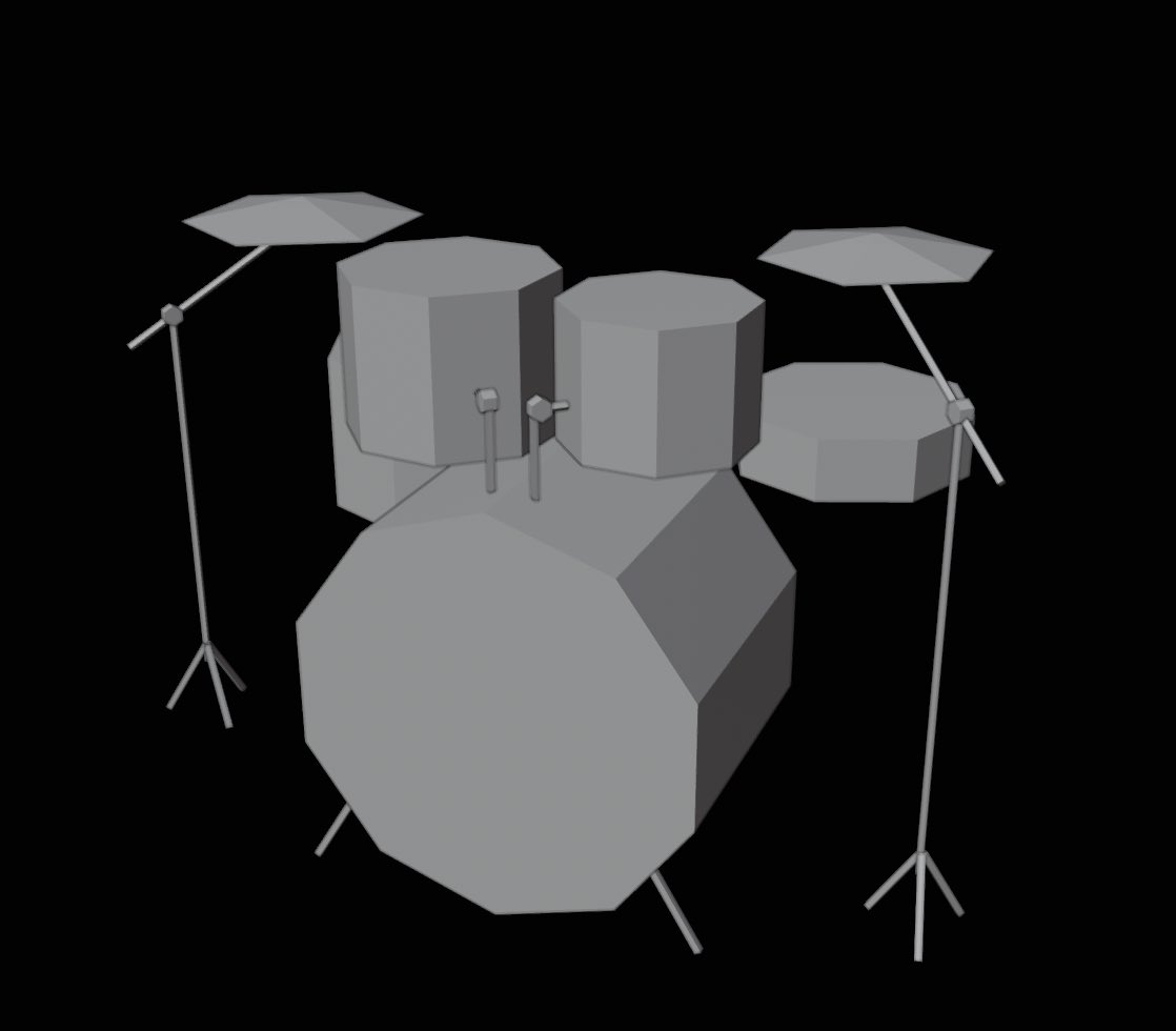 viksune_3D's tweet image. Sorry for the lack of progress. I&apos;m a bit busy. Had to start from scratch. Model is lower poly slightly. And got a rough shape of cymbals. What I&apos;m trying to figure out are the stands they don&apos;t look that good. That&apos;s mostly it.
#3d #wip #lowpoly3d #lowpolyart #lowpolyartist