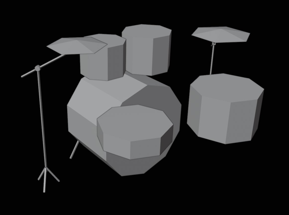 viksune_3D's tweet image. Sorry for the lack of progress. I&apos;m a bit busy. Had to start from scratch. Model is lower poly slightly. And got a rough shape of cymbals. What I&apos;m trying to figure out are the stands they don&apos;t look that good. That&apos;s mostly it.
#3d #wip #lowpoly3d #lowpolyart #lowpolyartist