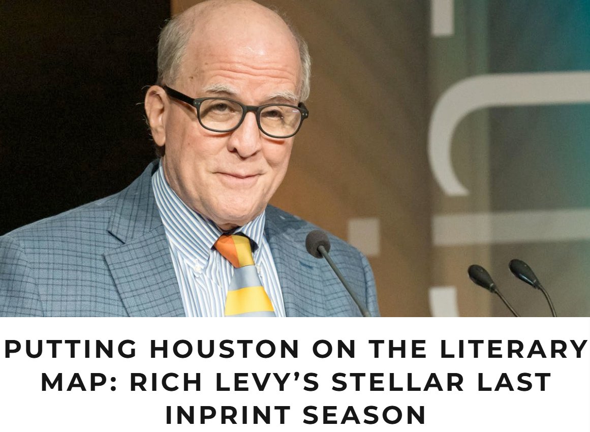 Thank you Arts and Culture Texas for interviewing Inprint Executive Director Rich Levy about this special 2025/2026 Inprint Margarett Root Brown Reading Series season. Make sure to check out this reminiscent article at artsandculturetx.com/putting-housto…