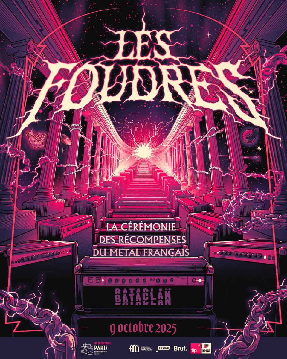 ⚡La 1ère édition de la cérémonie <a href="/lesfoudres/">Les Foudres</a> , entièrement dédiée à la scène Metal française, aura lieu ce soir au <a href="/bataclan_/">Bataclan</a> 

📺 À suivre sur <a href="/FranceTV/">France tv</a>  à partir de 22h55

► lesfoudres.com

Fédération des Musiques Métalliques / <a href="/sacem/">Sacem</a>  <a href="/ADAMI_Artistes/">ADAMI - La force des artistes</a> <a href="/SPPF_/">SPPF</a>