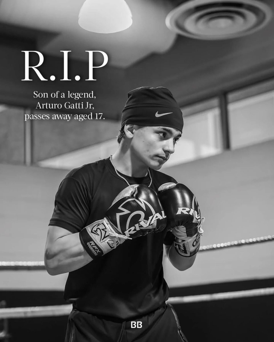 - Reports are emerging that Arturo Gatti Jr, son of the legendary ‘Thunder’ Gatti, has passed away. He was reportedly found hanging in an apartment in Mexico, the same was his father was found dead in Brazil 16 years ago.

Always check on your loved ones. 💔