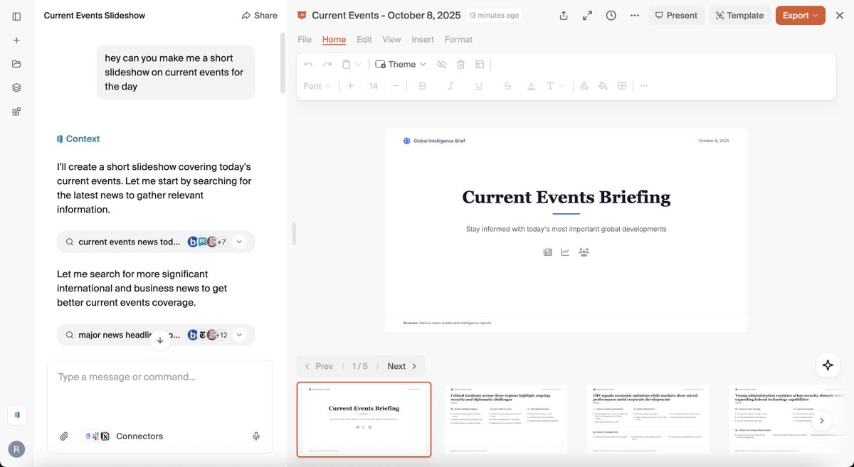 I hate checking the news 

so I have Context make me slides on current events