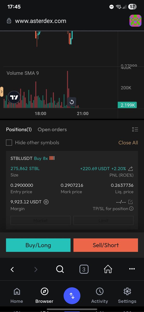 Opened a lil long on $STBL and i will probably keep adding, $USST minting will go live on friday so i only expect this to go higher

dyor