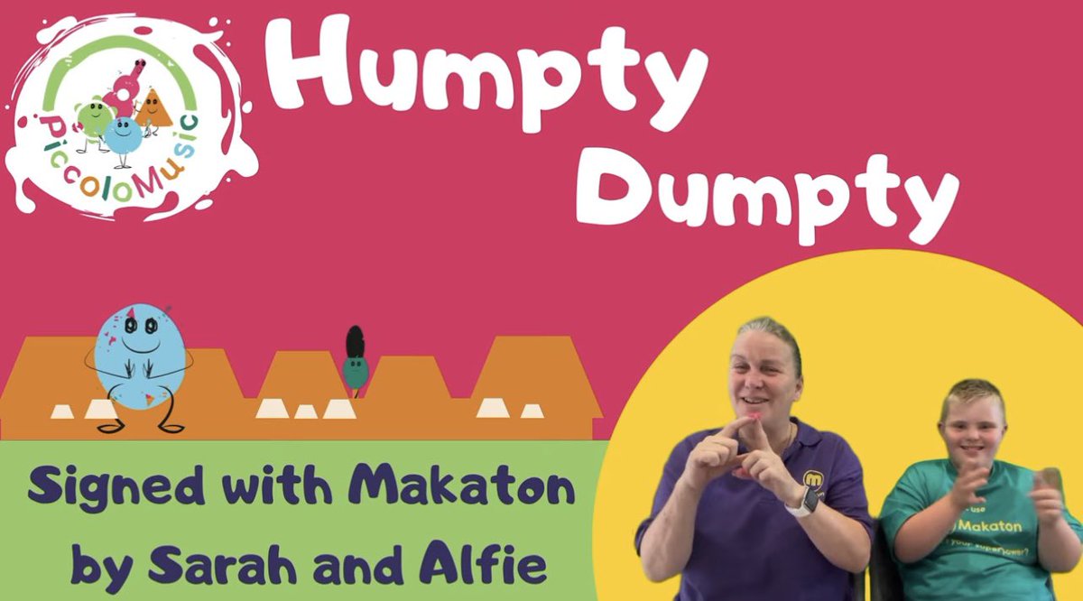 ⭐️ Makaton &amp; Singing ⭐️

Ahead of #WorldNurseryRhymeWeek which runs over 10.11.25 to 14.11.25 we just wanted to make you all aware of our contribution with Sing with Piccolo.

Please find below the link to ‘Humpty Dumpty’ that Alfie &amp; I have signed along to, to ensure that