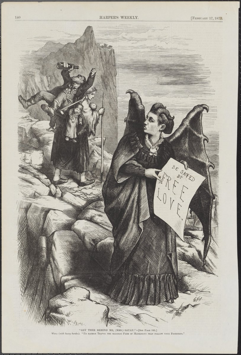 Powerbrokers and mediums? Only in New York. 🕯️

In the 1870s, Victoria Woodhull and Tennessee “Tennie” Claflin opened Wall Street’s first female-run brokerage firm and held séances for Cornelius Vanderbilt, and were satirized by Thomas Nast as “Mrs. Satan.”

#SpookySeason