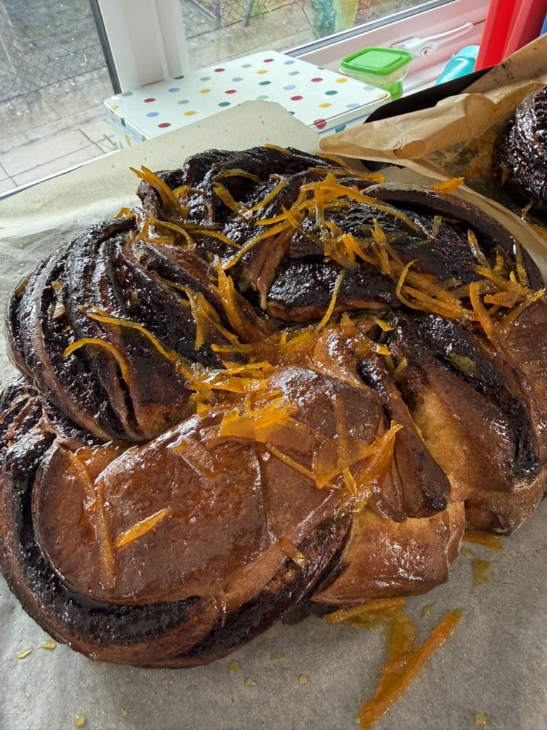 Some amazing chocolate and orange Babka today made by our year 12 students. Nom nom