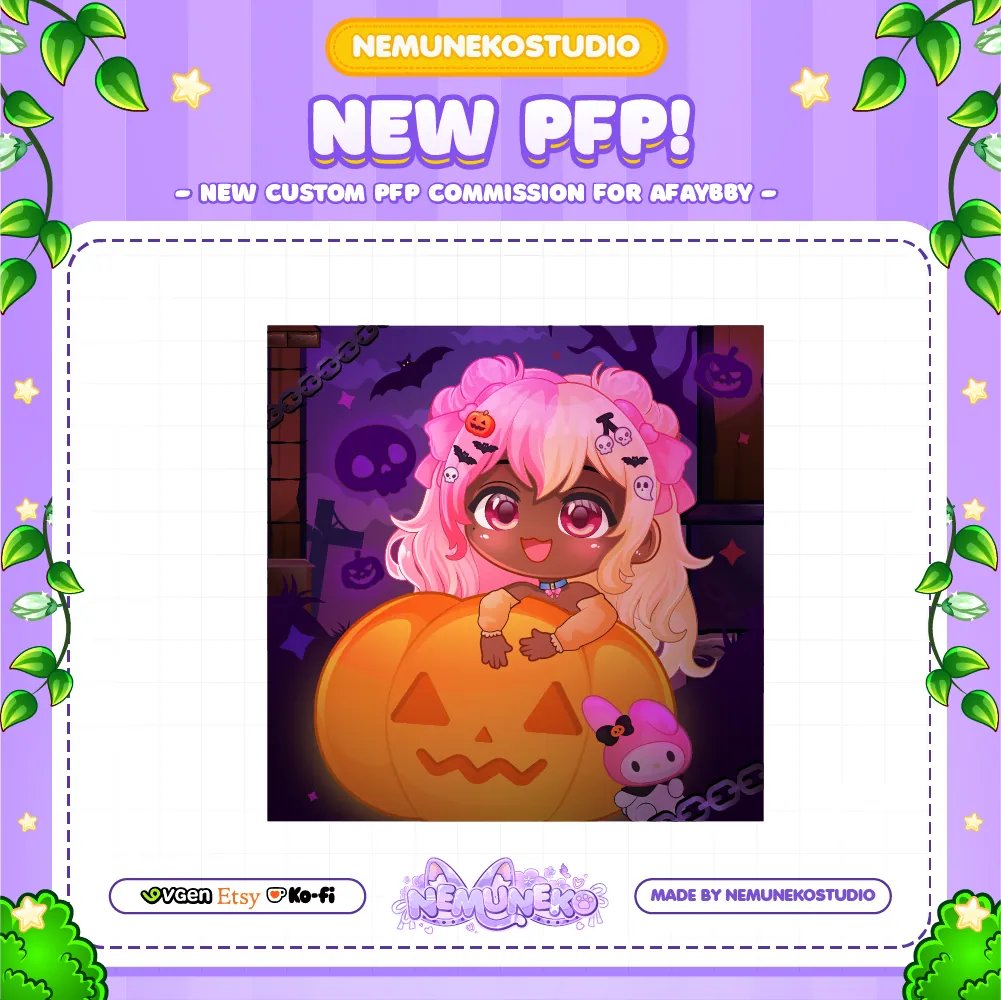 Thank you Nemu for my new pfp!! It's so adorbs, go comm!! ☺️🤍