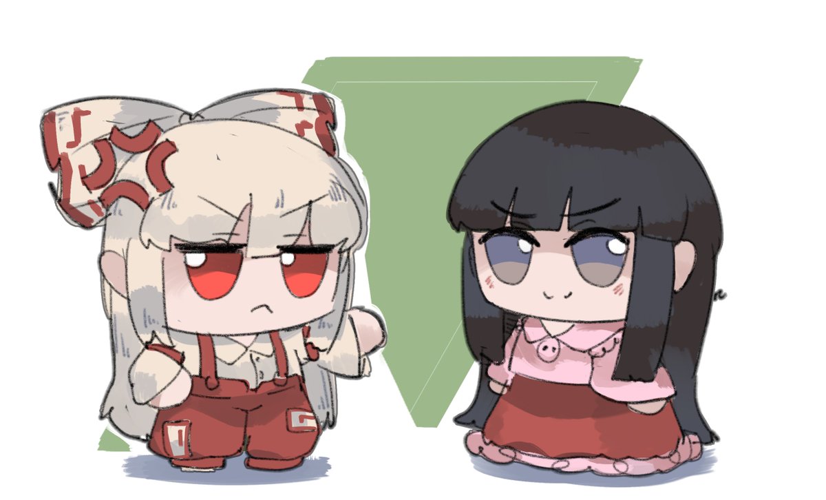 7__Mirano's tweet image. Mokou and Kagu! #東方Project #touhouproject