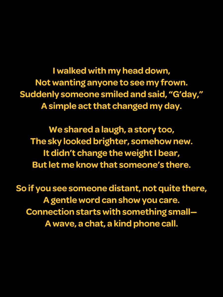 ruokanyday's tweet image. You don’t need to be a mental health expert, or know how to fix someone’s pain. A simple conversation can help them feel seen, valued, and less alone.

#MentalHealthMonth #ruokanyday