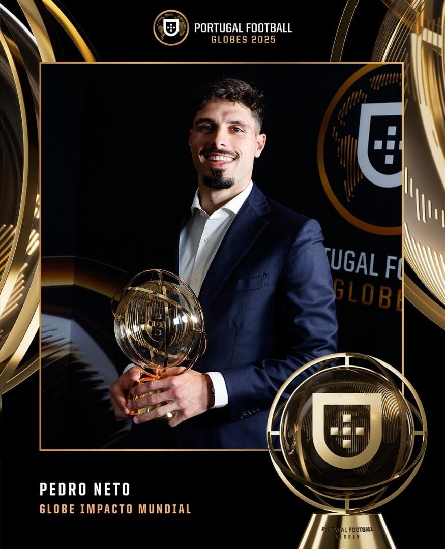 ChrisLord298902's tweet image. 🚨 The Chelsea winger Pedro Neto has bern honoured with the Global World Impact Award at the Portugal Football Globes 2025 ceremony.

🇵🇹 #PortugalFootballGlobes @ChelseaFC  @apeski_