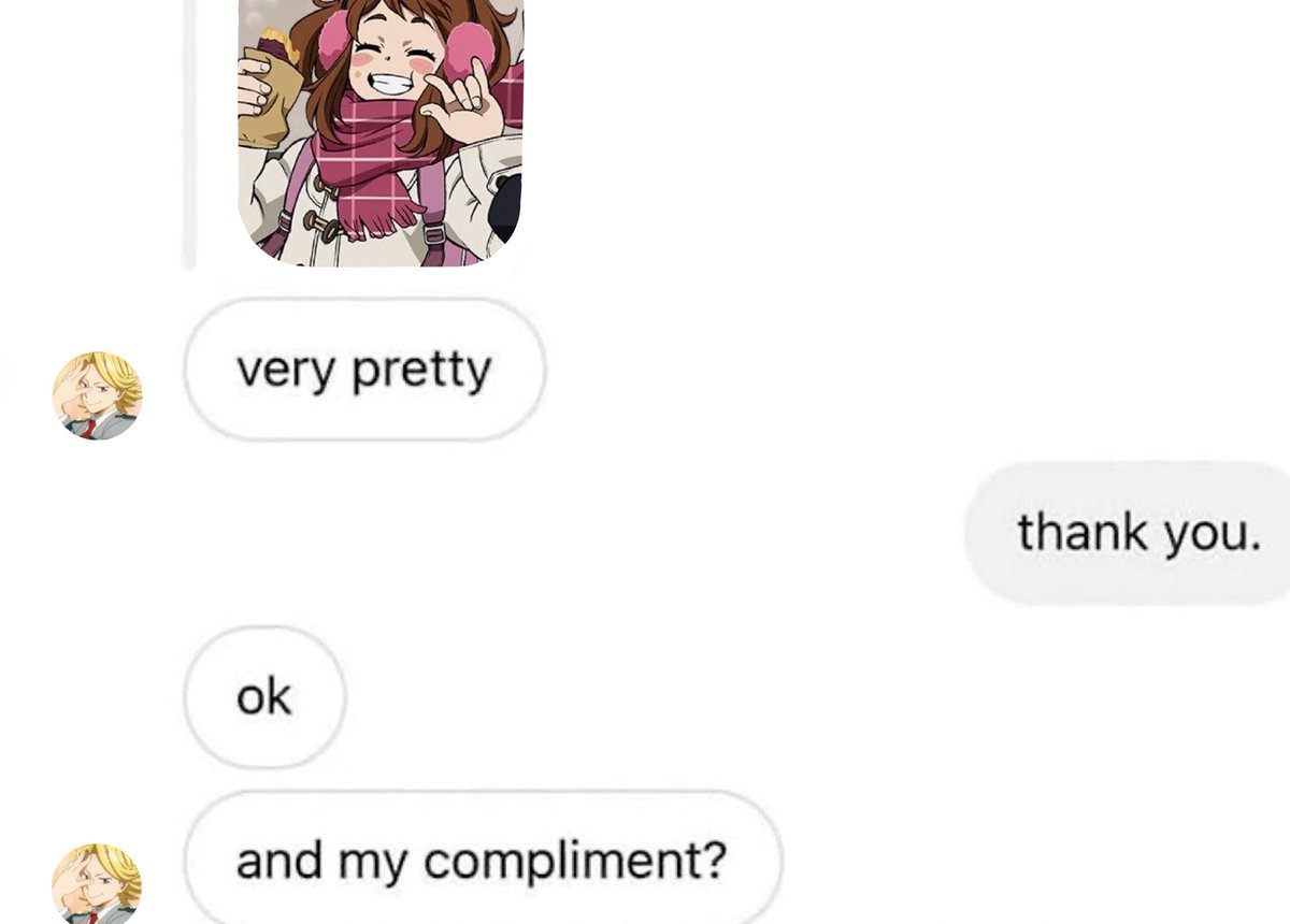 and his compliment??