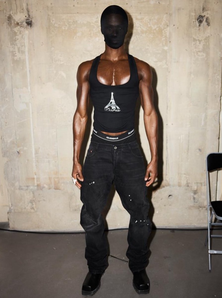 alton mason backstage at vetements s/s26