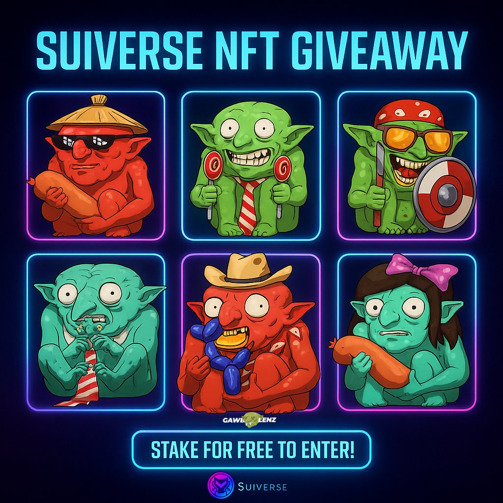 suiverseportal's tweet image. 💫 𝕌𝕡𝕥𝕠𝕓𝕖𝕣 𝕍𝕚𝕓𝕖𝕤 💫

To celebrate the almost minted out @gawblenz 👀

🎁 We’re giving away 7 Gawblenz to 7 lucky Suiverse users!

👉 Just grab your FREE capsule on suiverse.space/portal
👾 Like and retweet this post
📸 Post a screenshot of your newly acquired…