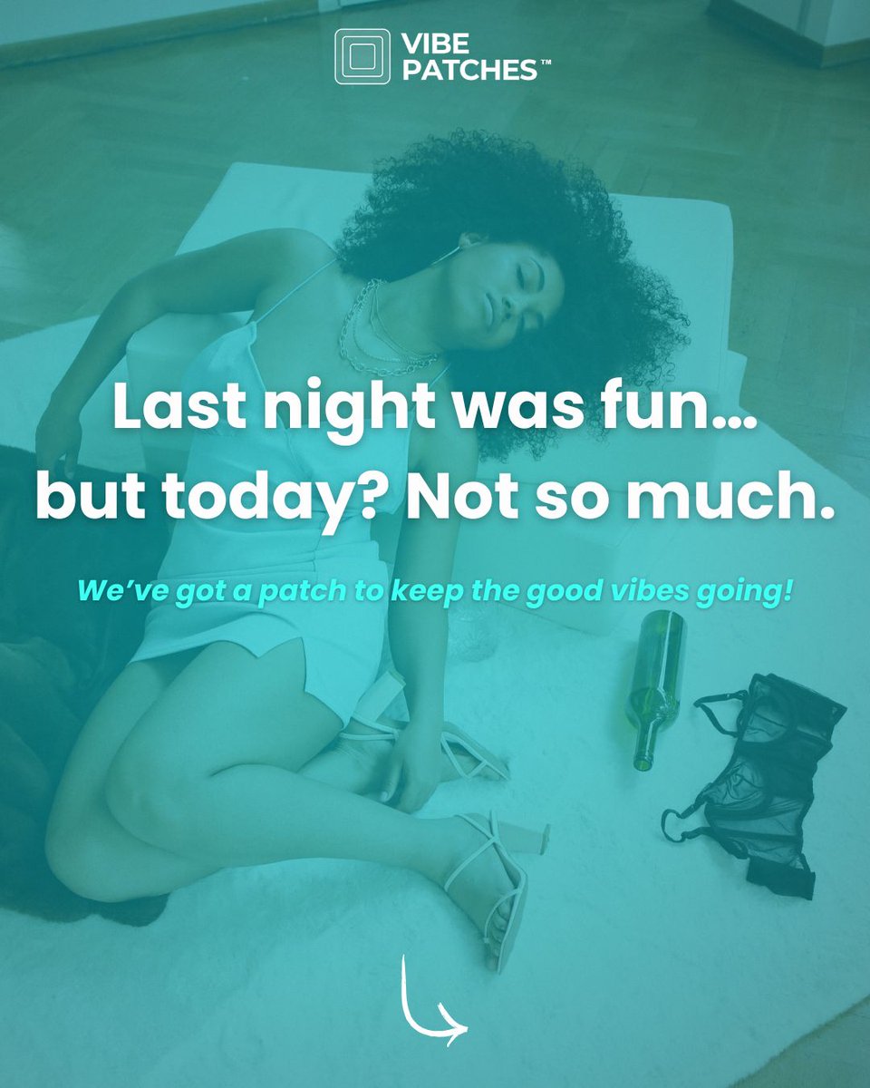VibePatches's tweet image. 🍹 Last night was fun… but today? Not so much.
The Hangover Patch helps you recover naturally with Green Tea, Vitamin C, Chamomile, Caffeine &amp;amp; more.
✨ 8–10 hrs of support 
✨ Vegan, lab-tested
✨ Made in the USA
Peel. Stick. Revive. 🌿
#HangoverPatch #VibePatches #WellnessPatch