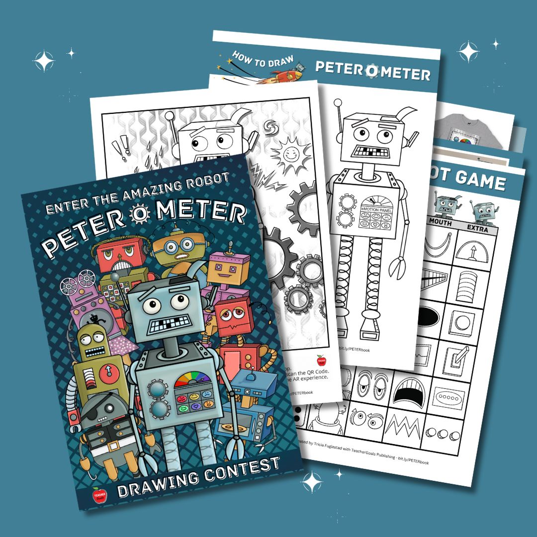 TriciaFuglestad's tweet photo. Download the FREE packet to enter the Robot Drawing Contest!
π€ https://t.co/n8PzUfRURI
#PETERoMETER #Fuglefun @teachergoals @quivervision https://t.co/y8OIhzZoyL