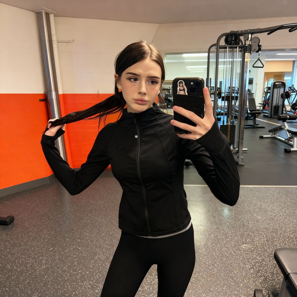 Mommy is in the gym while you're degrading on the internet