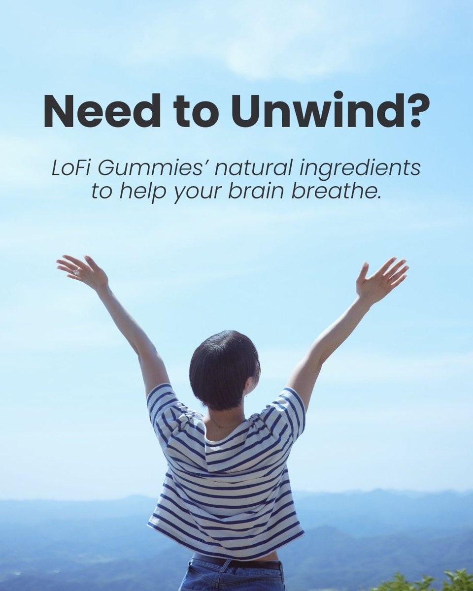 hellolofi's tweet image. 💭 Feeling mentally cluttered?
LoFi Gummies’ natural ingredients help your brain breathe again. 

👉 Take a gummy. Take a pause. Tune into calm. 

#HelloLoFi #UnwindNaturally #RelaxFocusFlow #DailyChill #ChillGummies #FindYourFlow