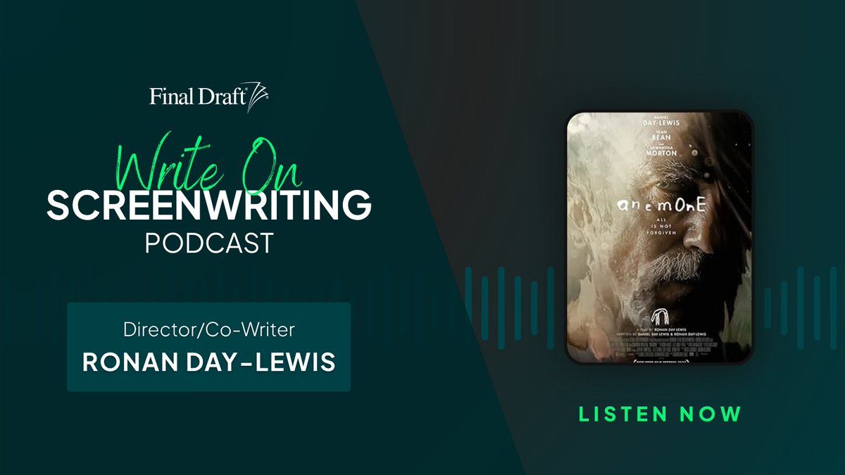 finaldraftinc's tweet image. 🎧 Exclusive Podcast Interview with Ronan Day-Lewis about his edgy first feature film ANEMONE, what it&apos;s like writing with Daniel Day-Lewis, plus Ronan&apos;s personal connection between his visual art and imagery in the film: hubs.ly/Q03MGFm20