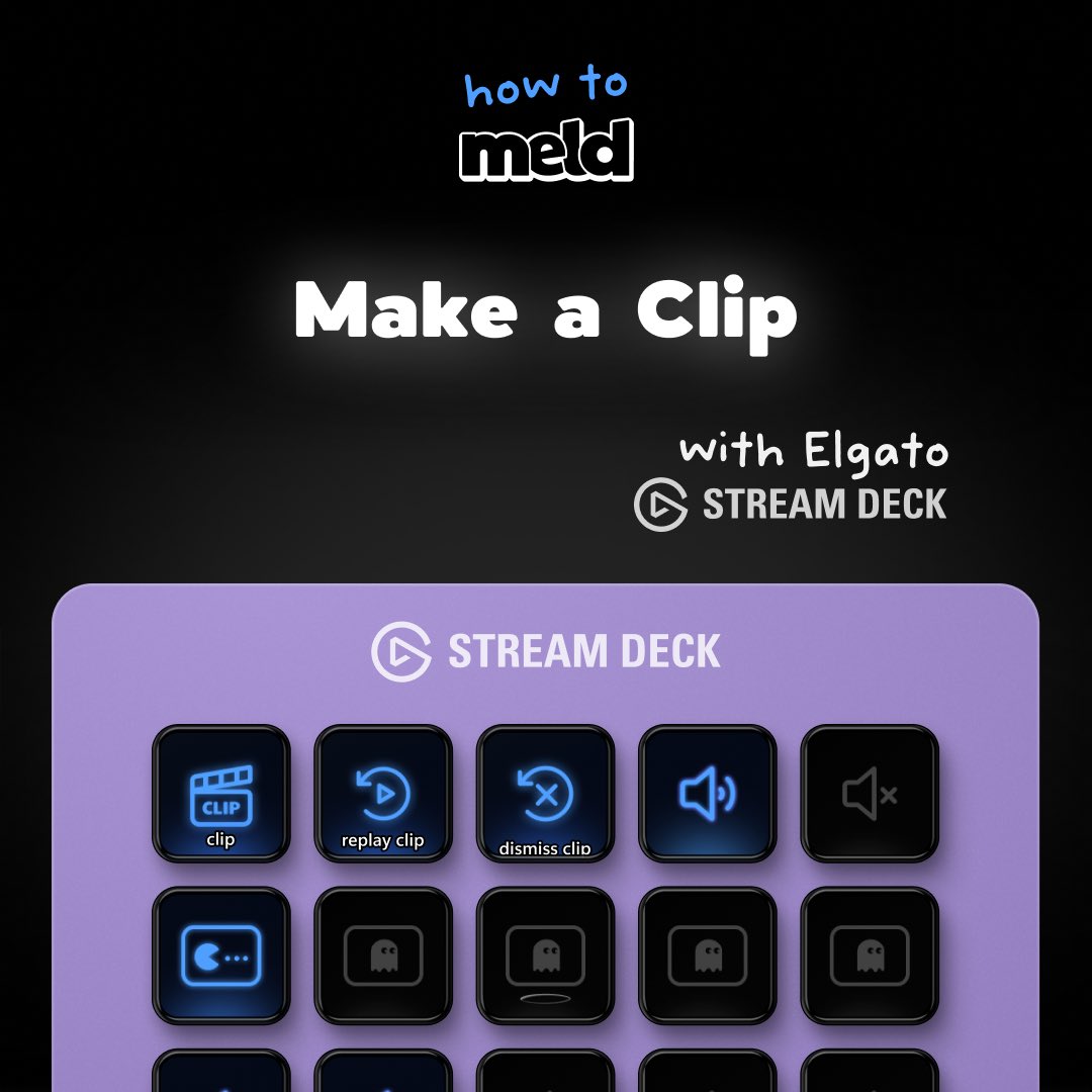 StreamWithMeld's tweet image. Clip your streams with the Streamdeck!