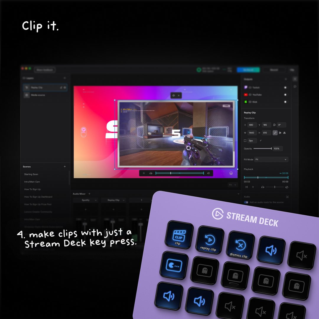 StreamWithMeld's tweet image. Clip your streams with the Streamdeck!