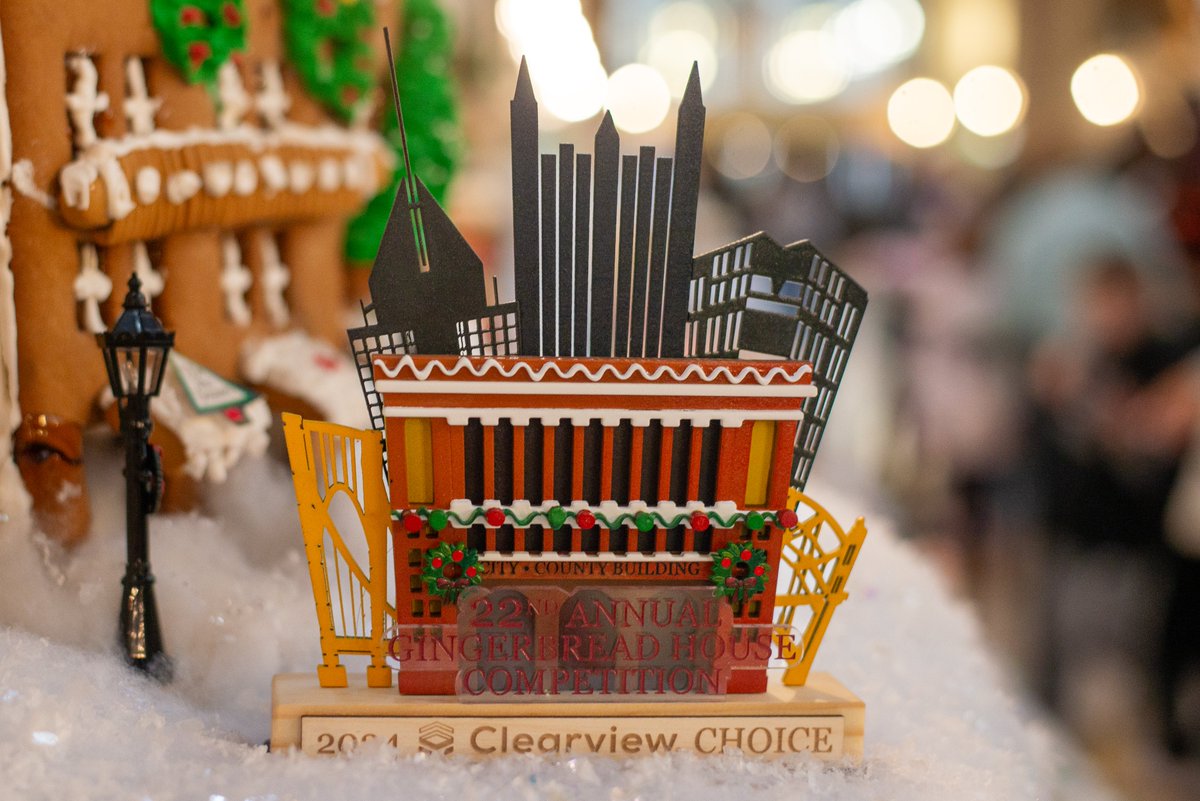 Did you know?

In addition to category awards, each entry in the 23rd Annual <a href="/Pittsburgh/">City of Pittsburgh</a> Gingerbread Competition is eligible to be chosen as the 2025 <a href="/Clearview_FCU/">Clearview FCU</a>  Choice winner!

Selected by our presenting partner, this award celebrates a best-in-show creation that captures