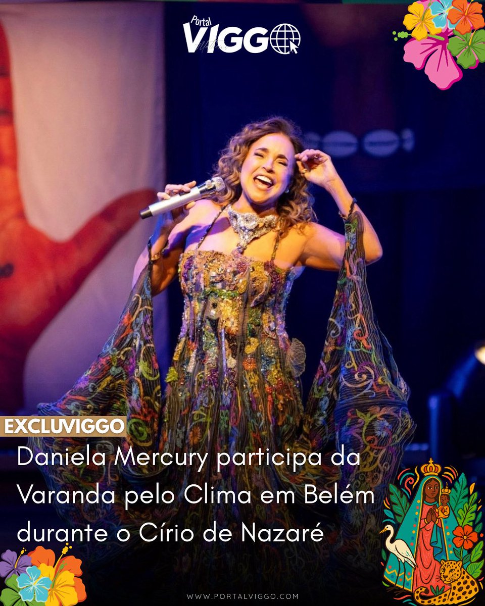 matheusviggo's tweet image. Daniela Mercury se apresenta na Varanda pelo Clima em Belém, espaço de arte, fé e resistência indígena durante o Círio de Nazaré, na Casa Maraká, na Avenida Nazaré🎶🌿✨ 

📷 Reprodução 

🌐 saiba mais em portalviggo.com

#viggo #portalviggo #cirio2025 #excluviggo