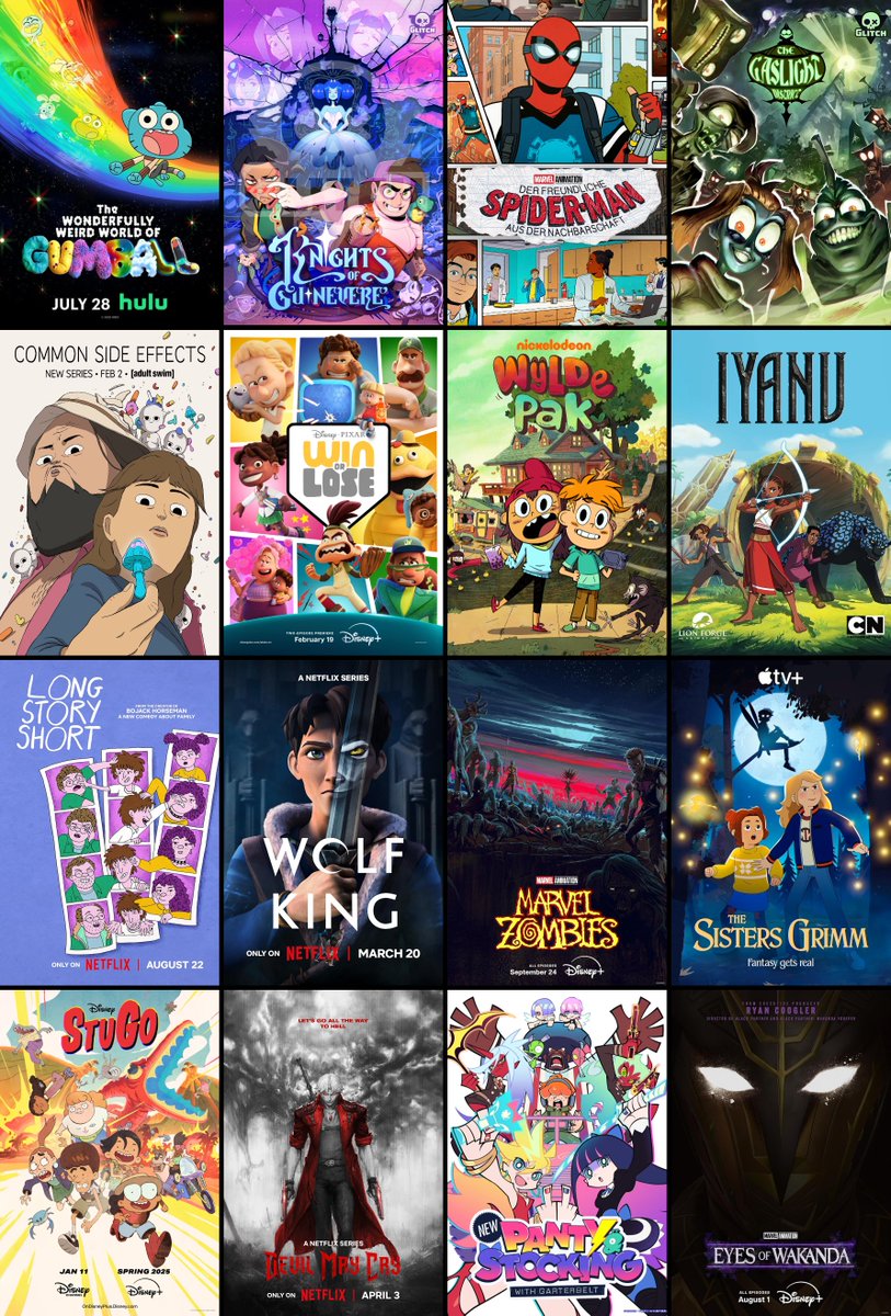 AvatarPanda_10's tweet image. Animated shows that premiered in 2025. Which one is your favorite?