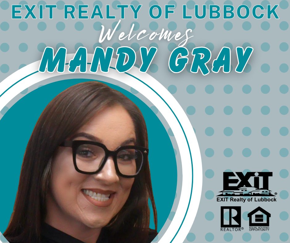exitlbk's tweet photo. EXIT Realty of Lubbock welcomes REALTOR® Mandy Gray to the team! Mandy is an experienced marketer who brings a wealth of experience to her clients. If you're looking for an agent to go above and beyond, Mandy has skills you want.

#LovEXIT #JoinEXIT #RockStarAgents https://t.co/WPokvJ1kQm