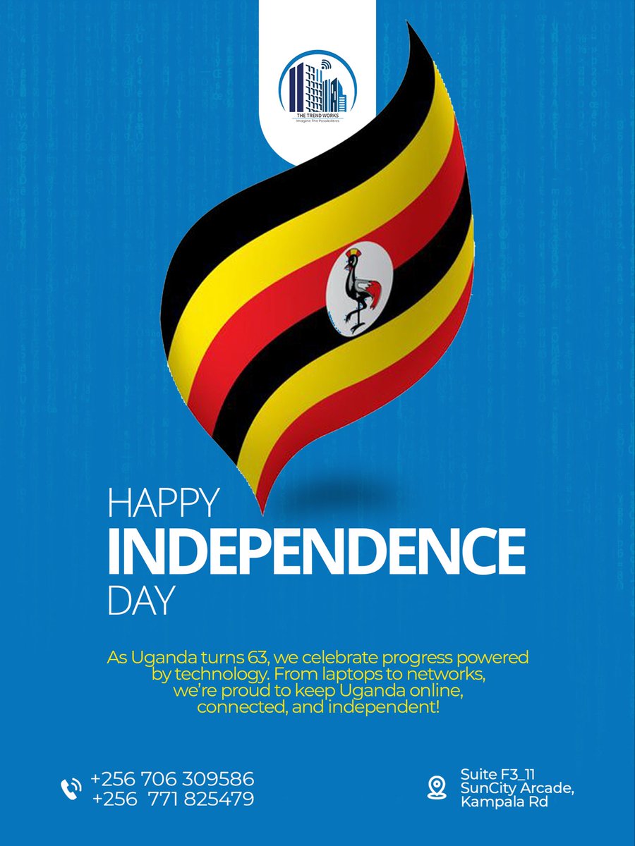 From laptops to networks, we're proud to keep Uganda online, connected, and independent! #independenceday2025 #UGAt63