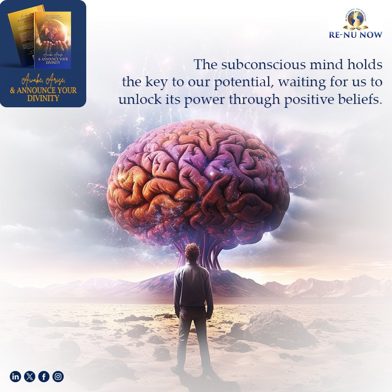ReNuNOW's tweet photo. Our greatest potential is hidden in the subconscious mind, just waiting to be discovered with concentrated intention and constructive thinking. We may change habits, get beyond obstacles, and completely realize our potential when we match our ideas with our purpose. https://t.co/ARfU0f9p84