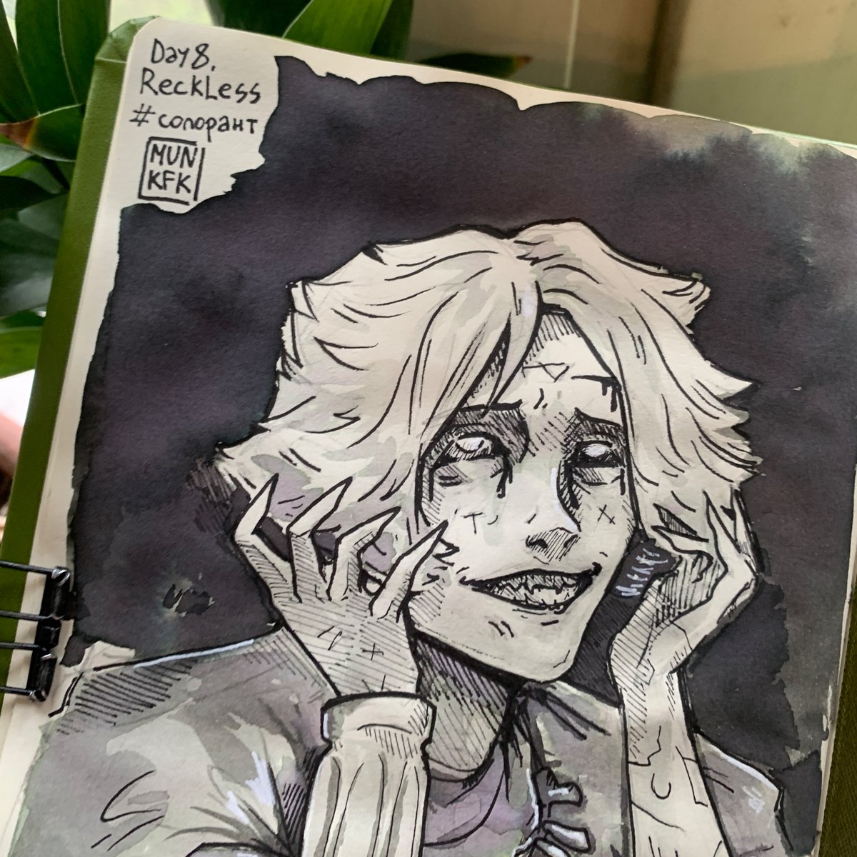 mun_kfk's tweet photo. Day 8. Reckless 👁

#inktober #инктобер #солорант https://t.co/zJD0ZoHzH9