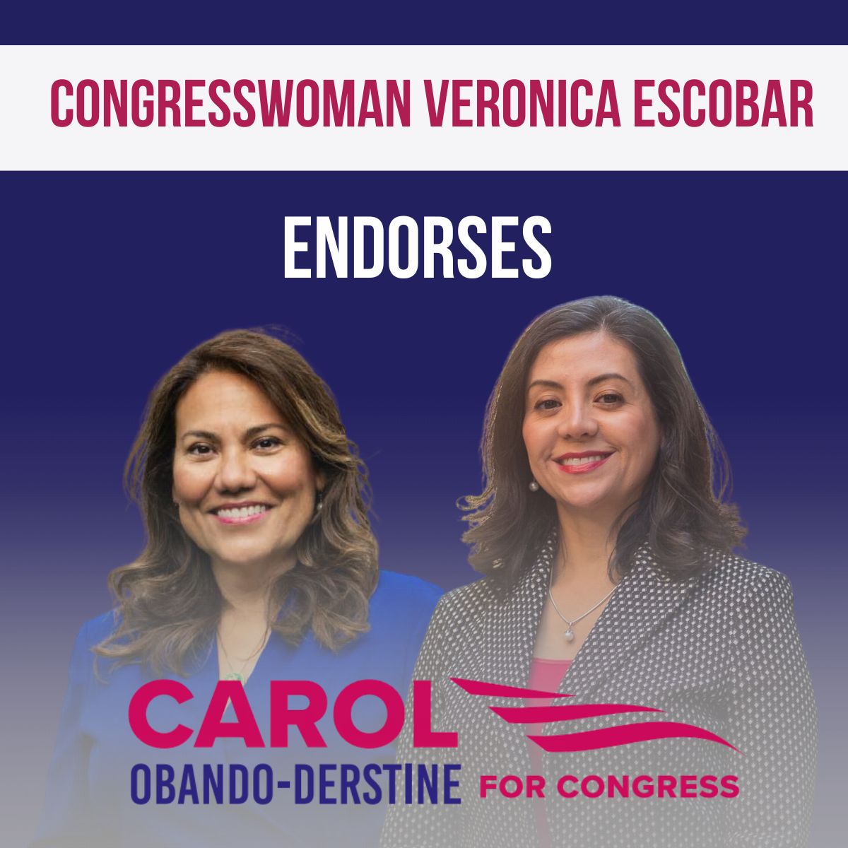 I am proud to share that I have been endorsed by Congresswoman Veronica Escobar (TX-16) in my campaign for PA-07! She’s been a fearless advocate for working families, women, and immigrants, and I share her belief that government should be a force for good in people’s lives. #PA07