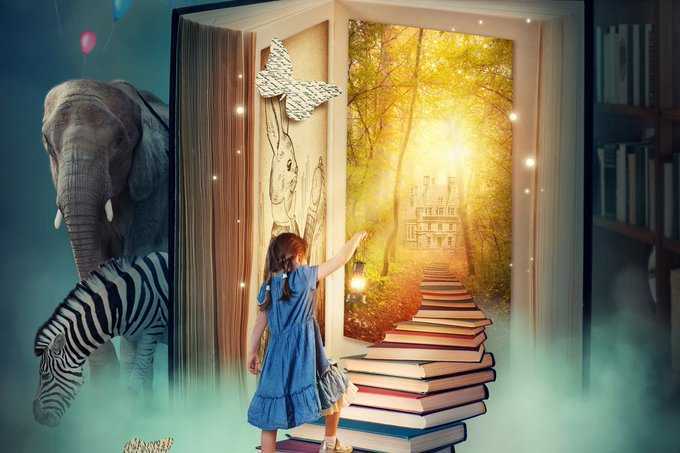 KentPage's tweet image. &quot;Books and doors are the same thing. You open them and go through into another world.&quot; ~Jeanette Winterson 

Please retweet if you agree w/these #SundayThoughts &amp;amp; that #EducationCannotWait for any child.

#KeepHopeAlive @danishmfa @fcdogec @qatar_fund @eu_partnerships @dfat…