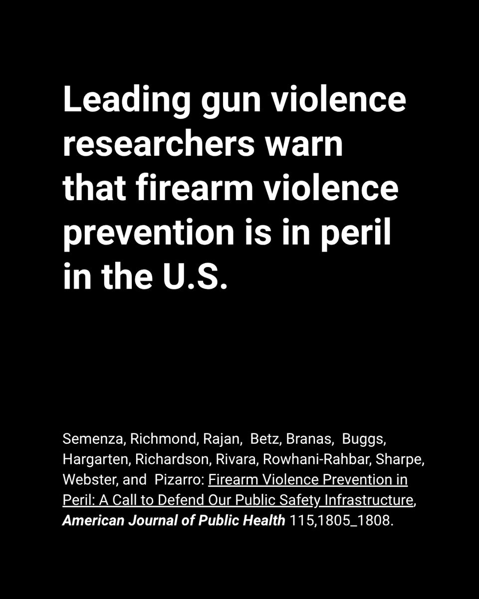 UofT_FIFSW's tweet photo. 13 leading experts on gun violence from across America, including #FIFSW Prof. Tanya Sharpe, warn that critical efforts to reduce firearm-related harms in the United States are now in jeopardy due to recent cuts to research and prevention programs: https://t.co/zcUWFVN5J1 https://t.co/iktRmjVWmW