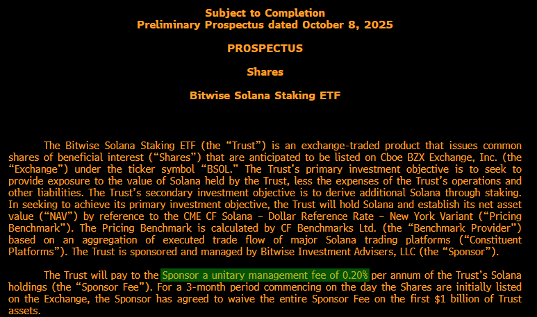 Bitwise Solana Staking ETF