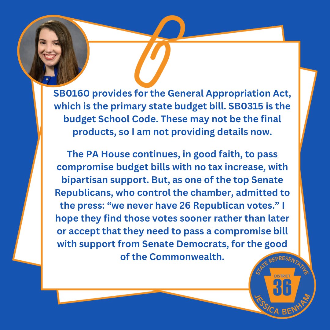 RepBenham's tweet image. Today‘s votes, including commentary on the budget.