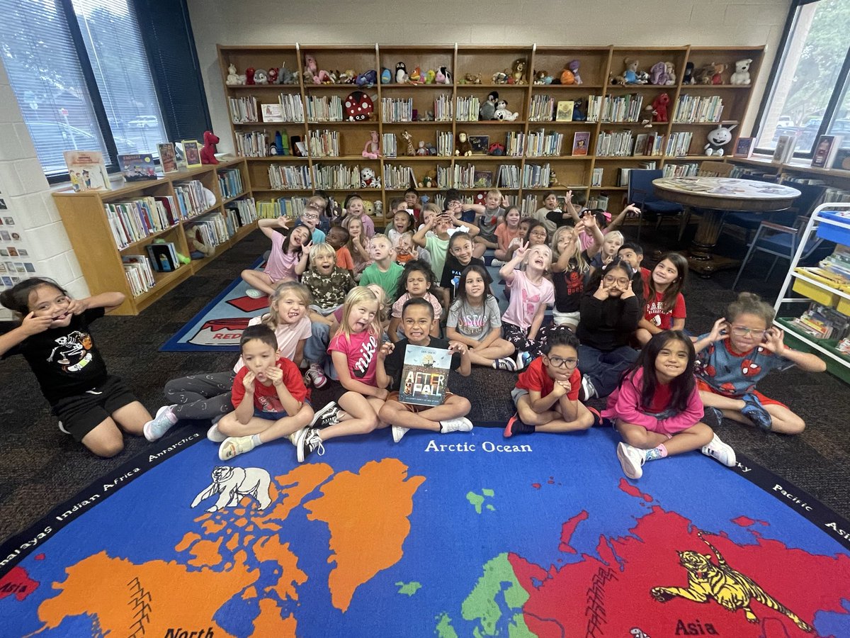 Had a blast reading After the Fall to 1st graders at Parker Elementary for #ProjectLiteracy! 📚 These kids were full of curiosity, kindness, and courage, just like the story. Thanks for the warm welcome, Parker Chiefs! ❤️ #ReadToKids #LiteracyMatters #MISD