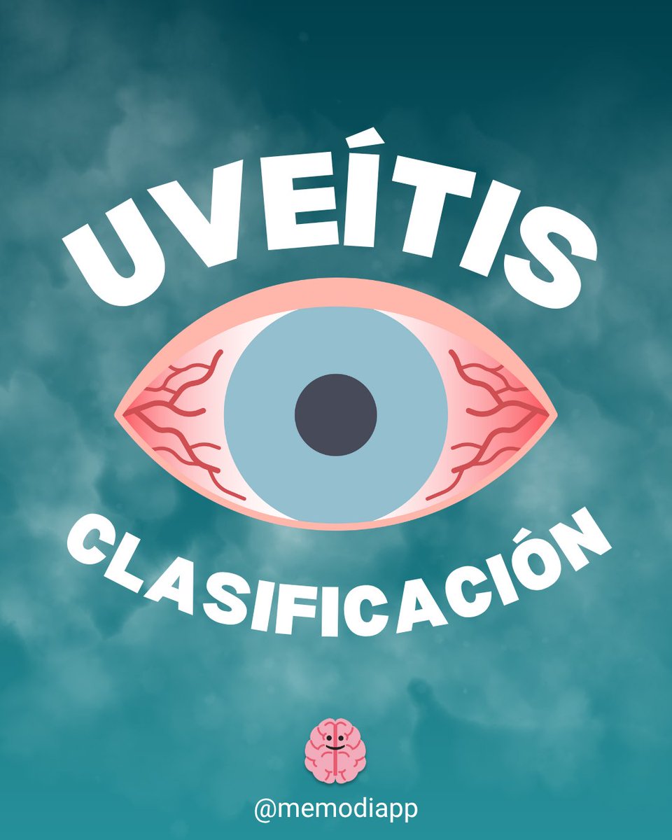 MemodiApp's tweet image. La uveítis se caracteriza por la inflamación de la úvea. Si no se trata, puede causar cataratas, glaucoma, edema macular, desprendimiento de retina, daño al nervio óptico y pérdida de la visión. Te presentamos la clasificación de la uveítis según su sitio de inflamación.

JAMA.…