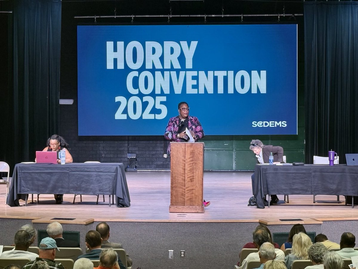 scdp's tweet photo. What a night in Horry County!
Over 450 Democrats came together in Horry County for a leadership election to build momentum for 2025 and beyond.
Congratulations to Chair Shirley Vaught and the newly elected team, the future is bright in Horry County!
#SCDP #HorryCountyDems https://t.co/ihts9oGphH