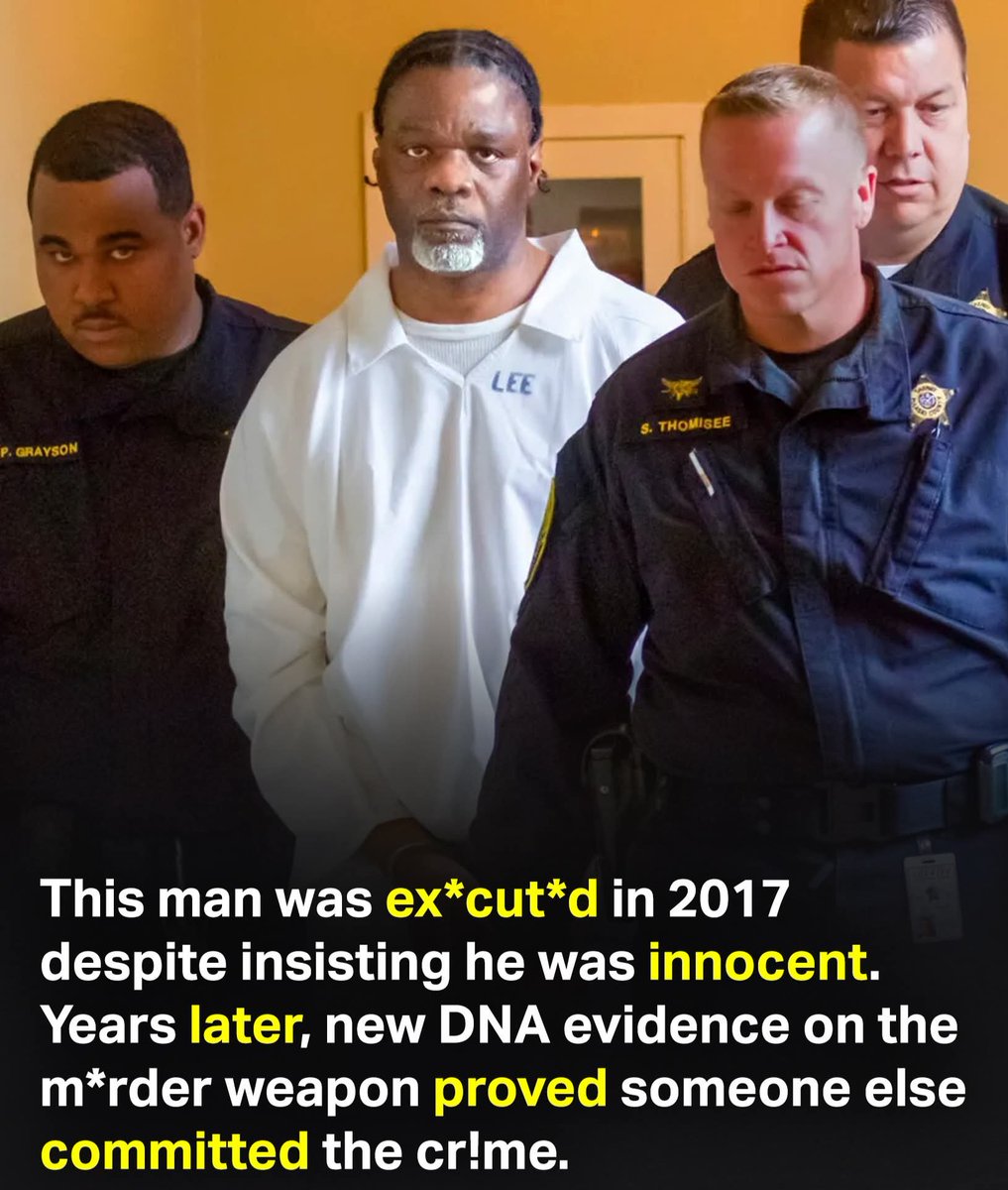 Ledell Lee was executed in 2017 for a 1993 murder he always denied. Years later, DNA testing revealed none of the evidence matched him; it belonged to an unknown man. Despite no physical proof linking Lee to the crime, the state of Arkansas executed this innocent man.
