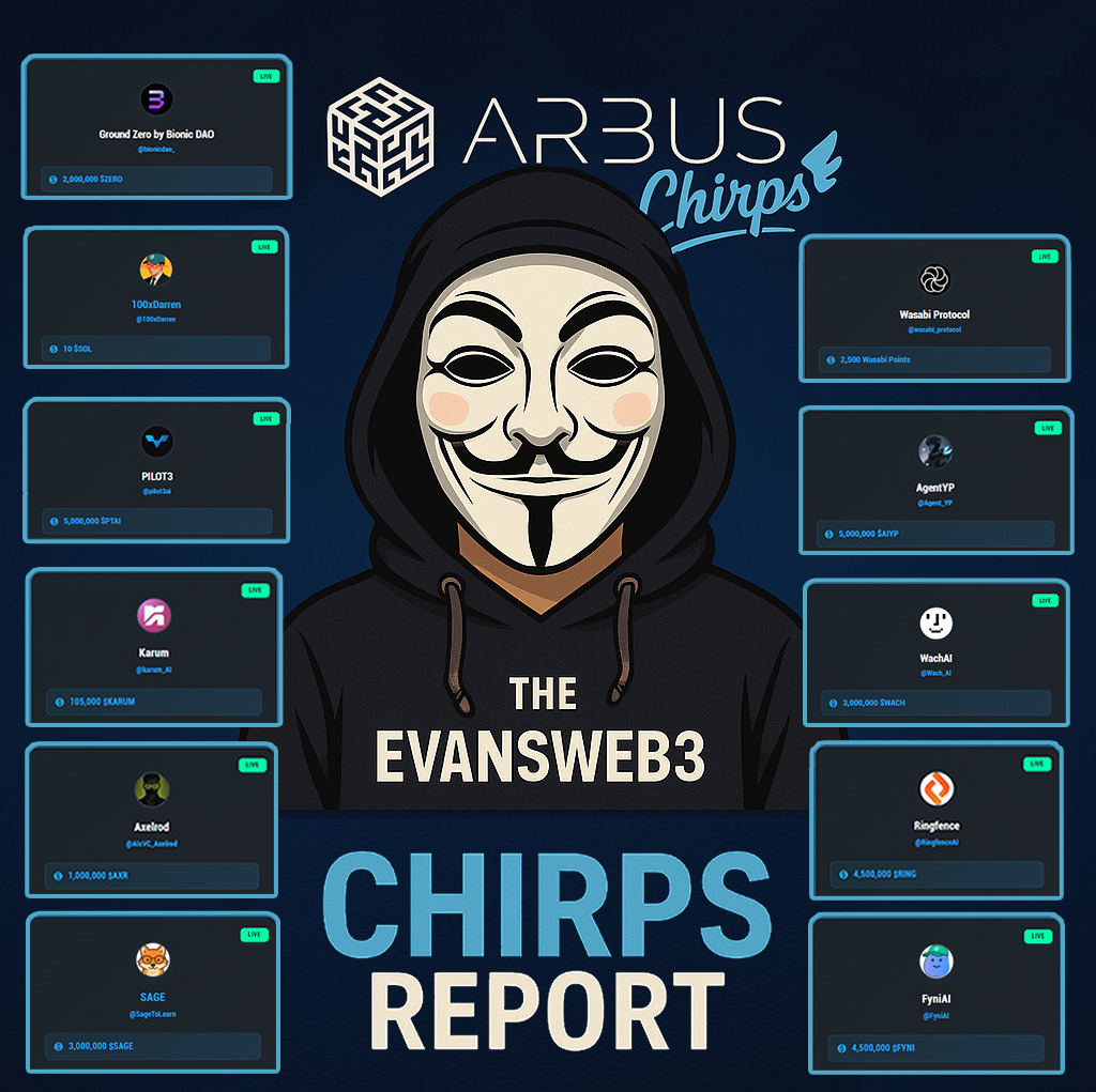 さまざまなVirtualsプロジェクトをフィーチャーしたEvansのWeb3 Chirpsレポート