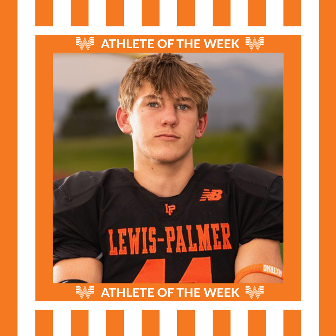 Brayden Rohling, WR,S - Football, 4x400 meter relay team, Lewis-Palmer High School